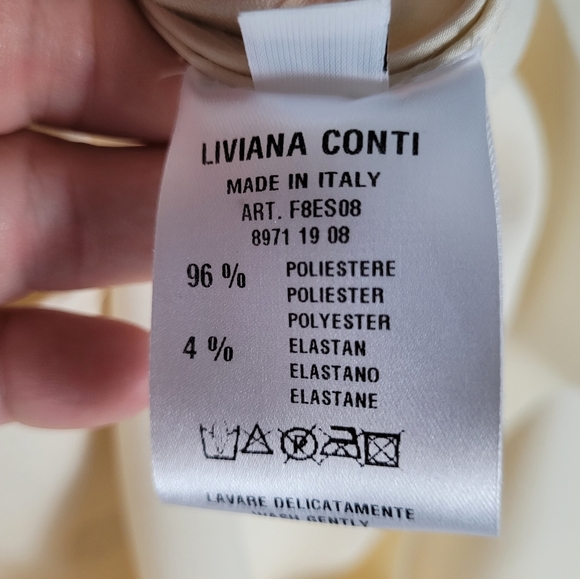 LIVIANA CONTI | patch pocket snap button raw edge cropped Italian blazer - Picture 6 of 7